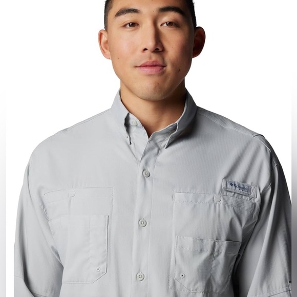 Columbia Men’s PFG Tamiami Long Sleeve Shirt Sz XL UPF 40 Fishing Lightweight - Picture 4 of 15